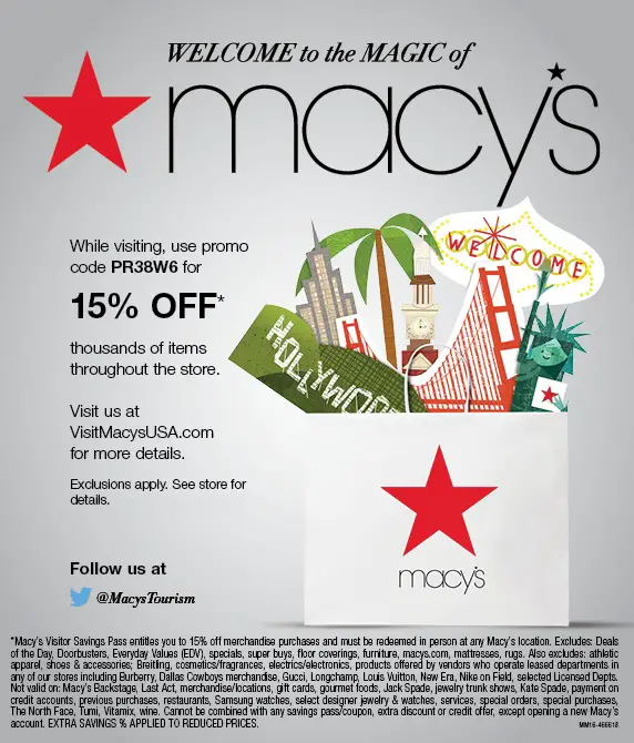 Discount coupon for macy's in store